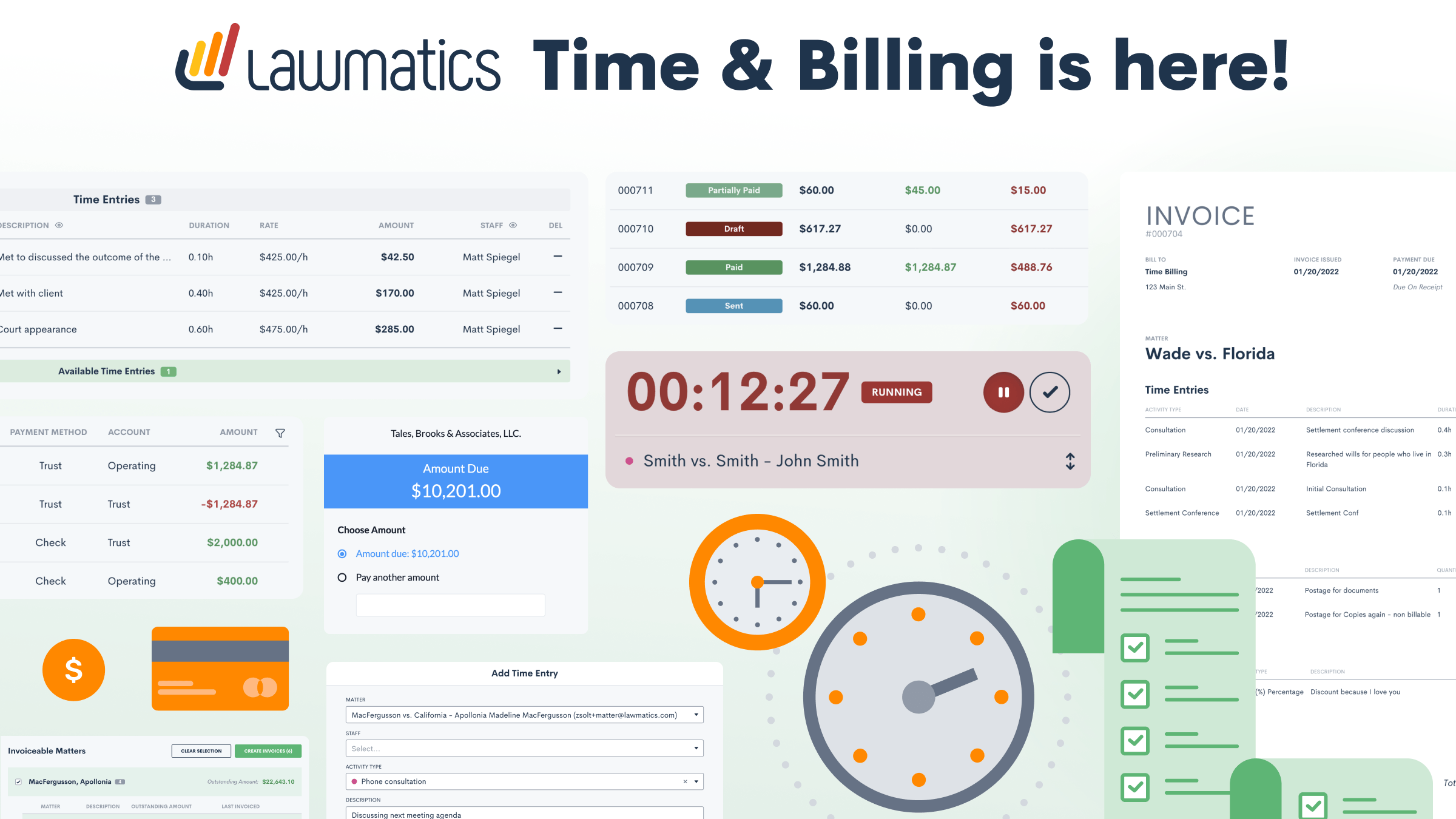 legal timekeeping and billing software