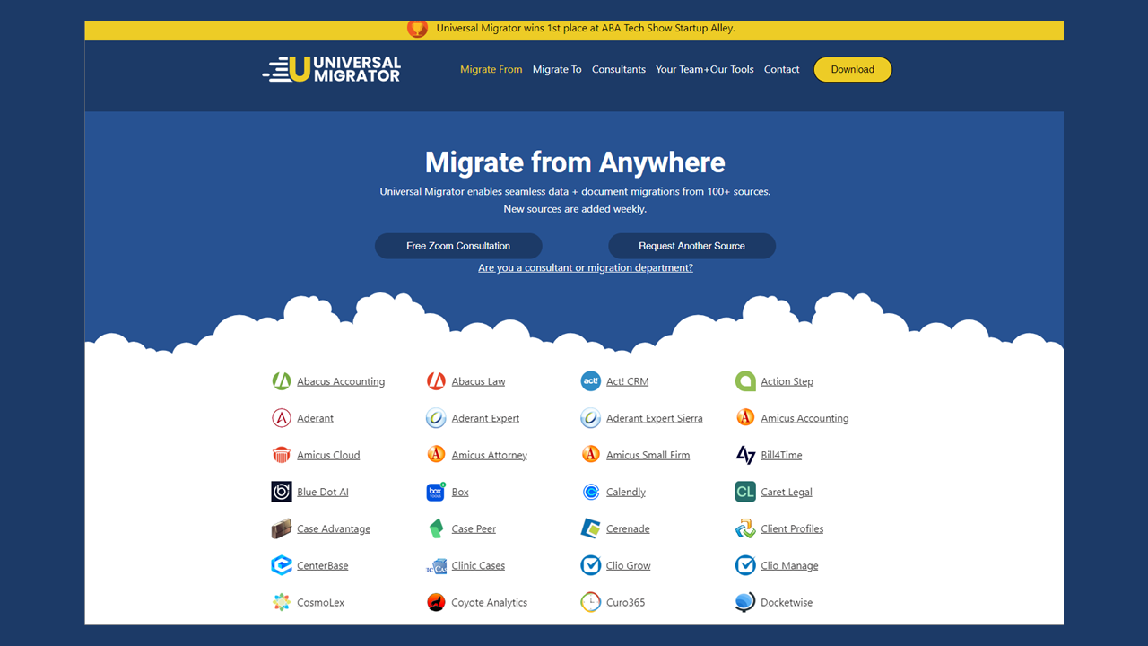 With Latest Additions, Universal Migrator Now Has 114 Extractors to Help Law Firms Backup and Migrate their Data