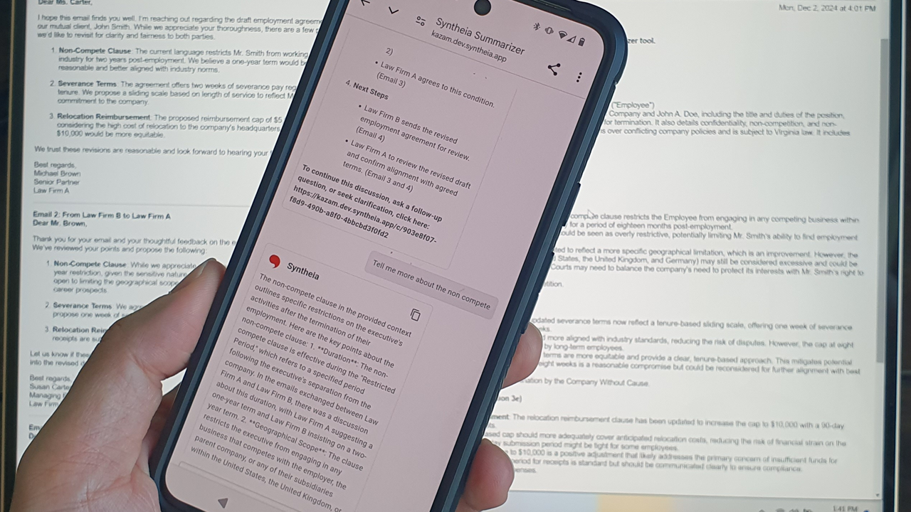 Exclusive: Syntheia&#8217;s New Product Brings AI-Powered Document Analysis to Lawyers&#8217; Email Workflows