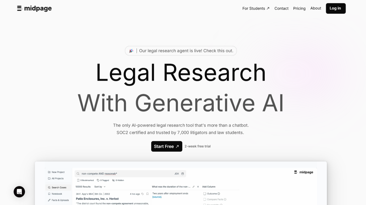 Legal Research Startup Midpage Passes Threshold As It Achieves &#8216;Full&#8217; Case Coverage and Readies Citator Launch