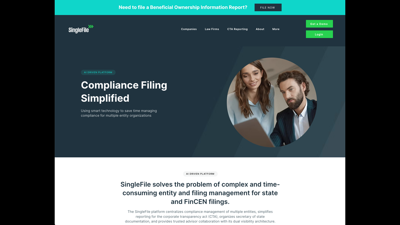 Exclusive: SingleFile Raises $9M Series A to Expand Its Corporate Compliance Filing Platform