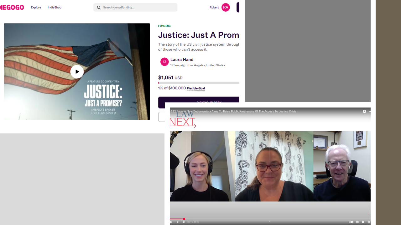 How A New Documentary Aims To Raise Public Awareness Of The Access To Justice Crisis (and the Crowdfunding Campaign to Support It)