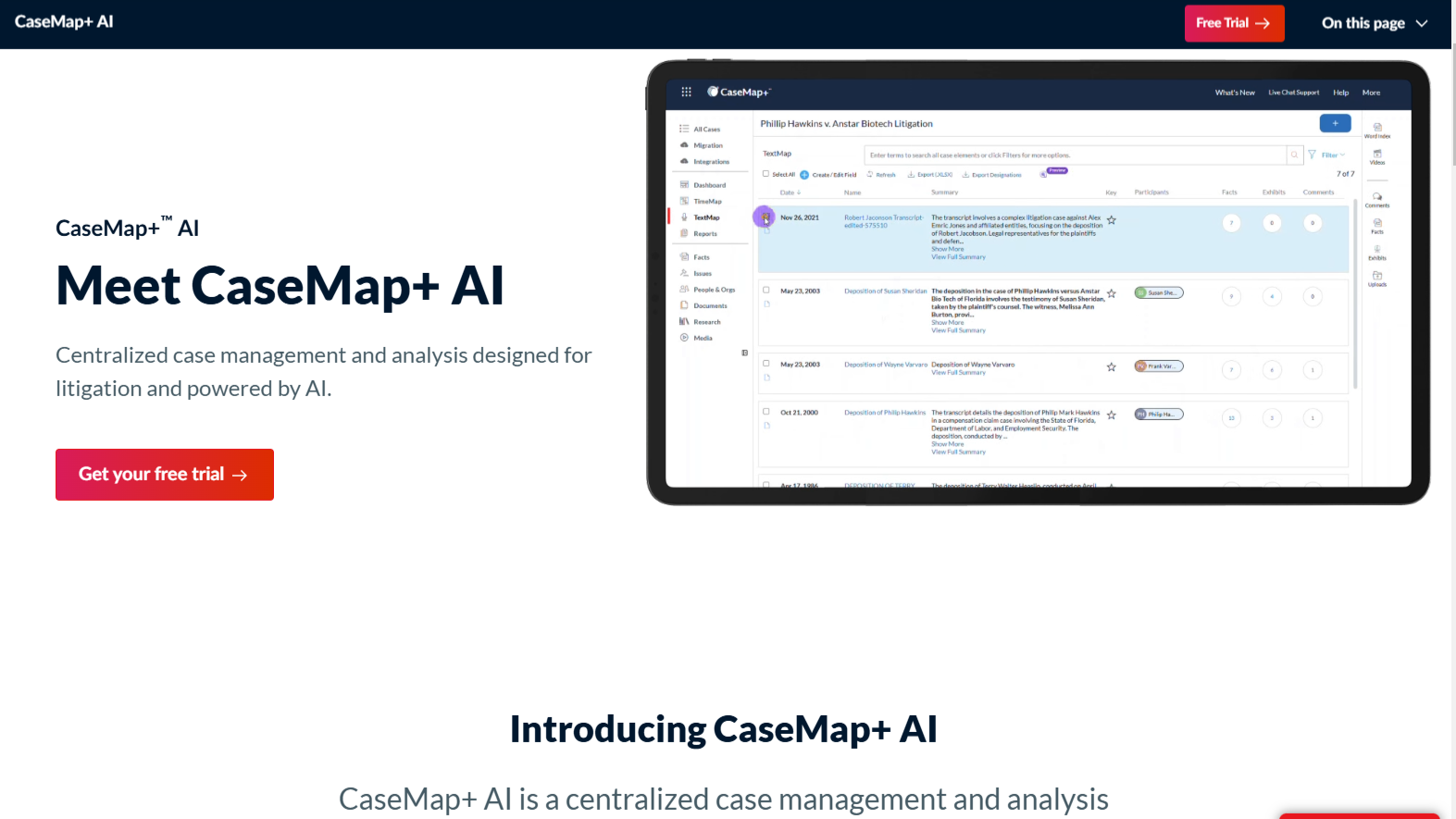 CaseMap, the LexisNexis Case Management Platform, Gets Gen AI for Summaries, Timelines, and More